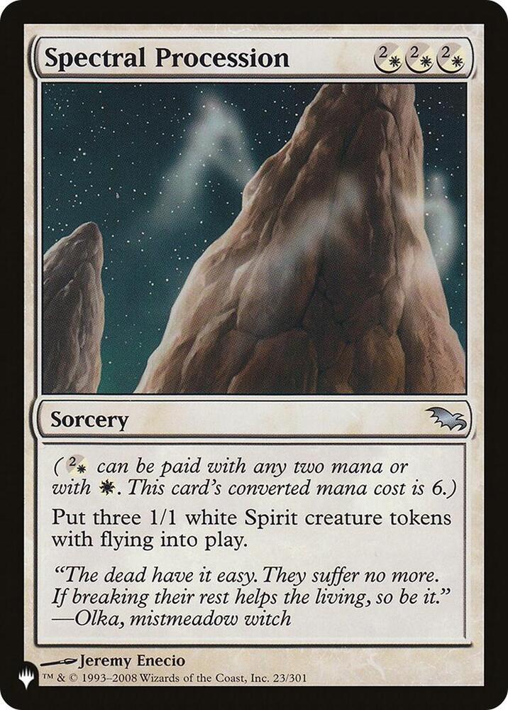 Spectral Procession (23/301) [The List]