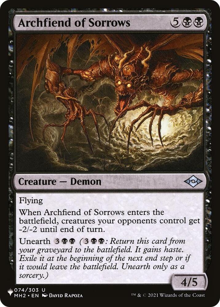 Archfiend of Sorrows (074/303) [The List]