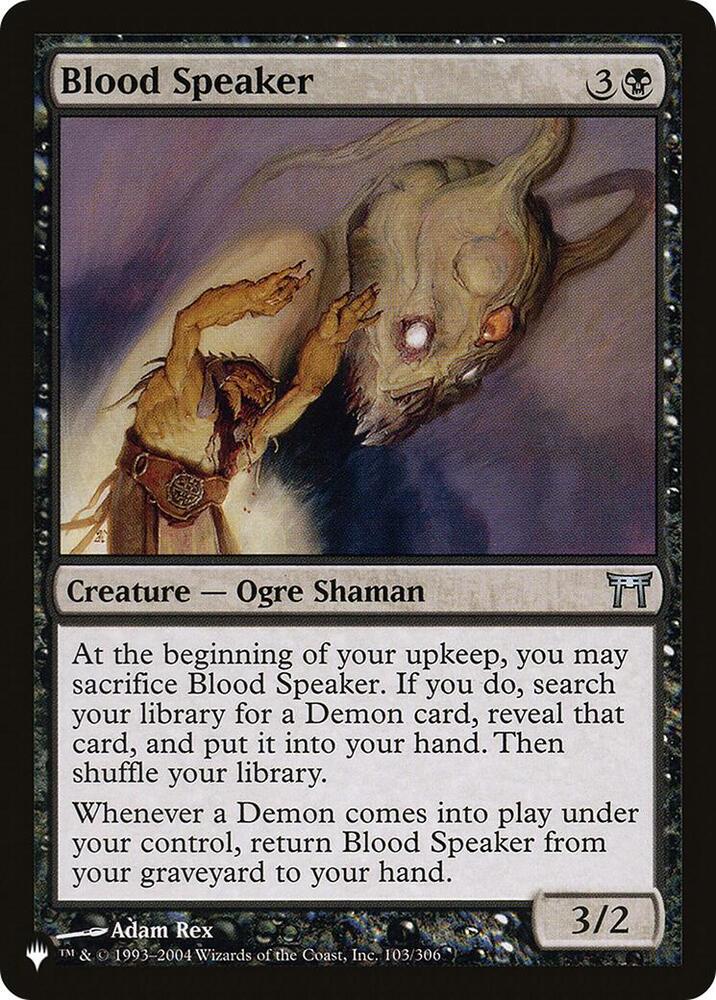 Blood Speaker (103/306) [The List]