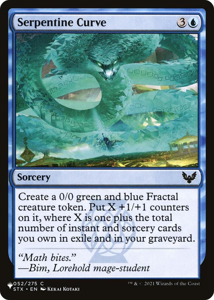 Serpentine Curve (052/275) [The List]