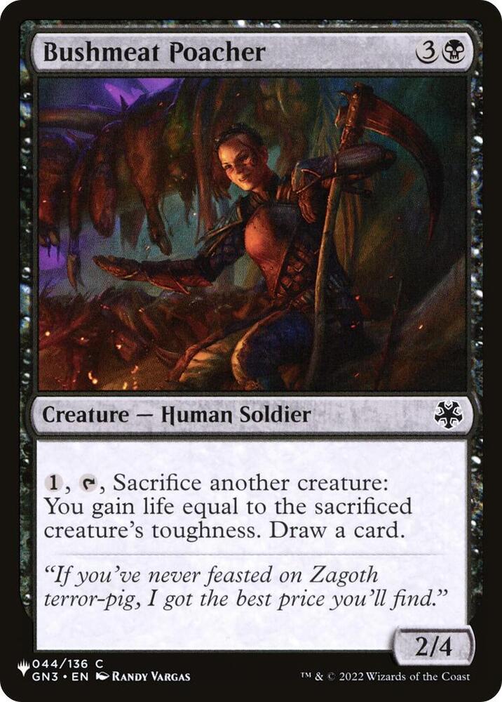 Bushmeat Poacher (044/136) [The List]