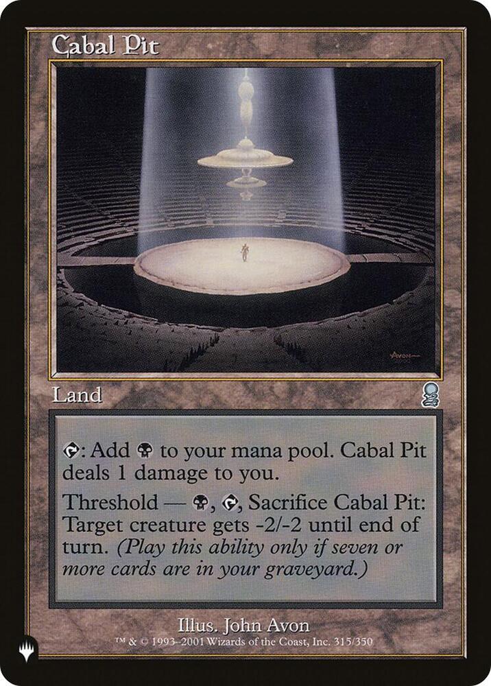 Cabal Pit (315/350) [The List]