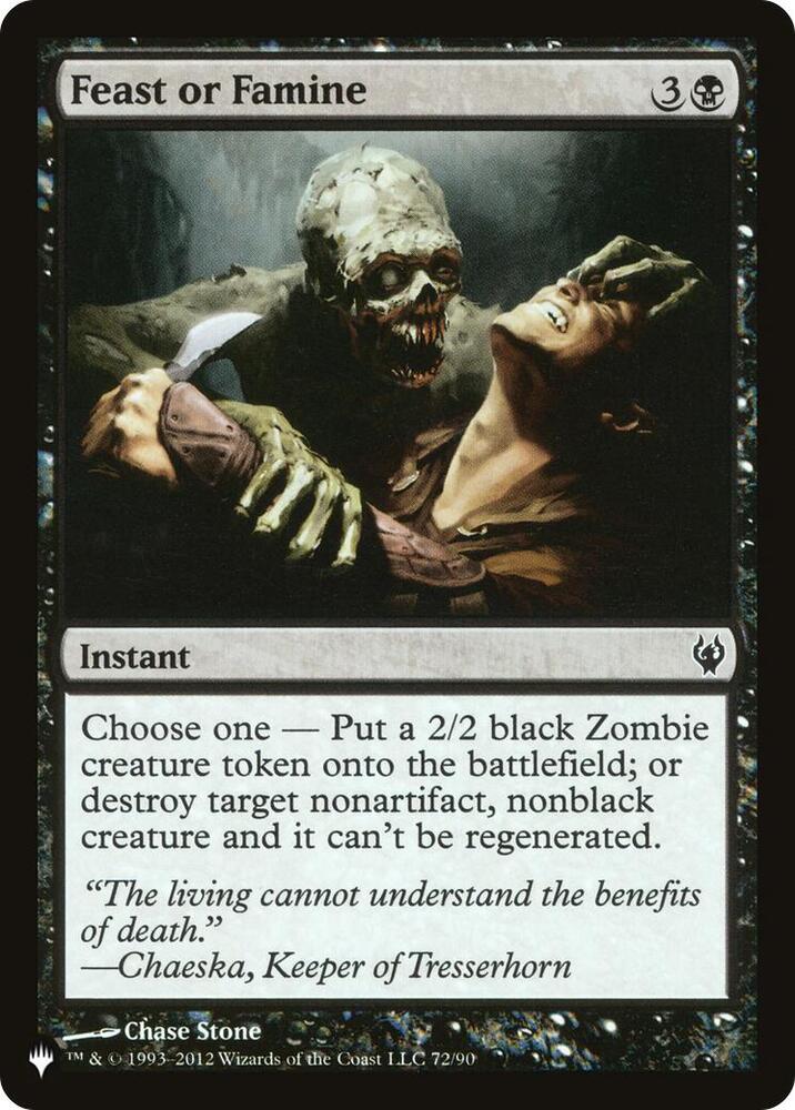 Feast or Famine (72/90) [The List]