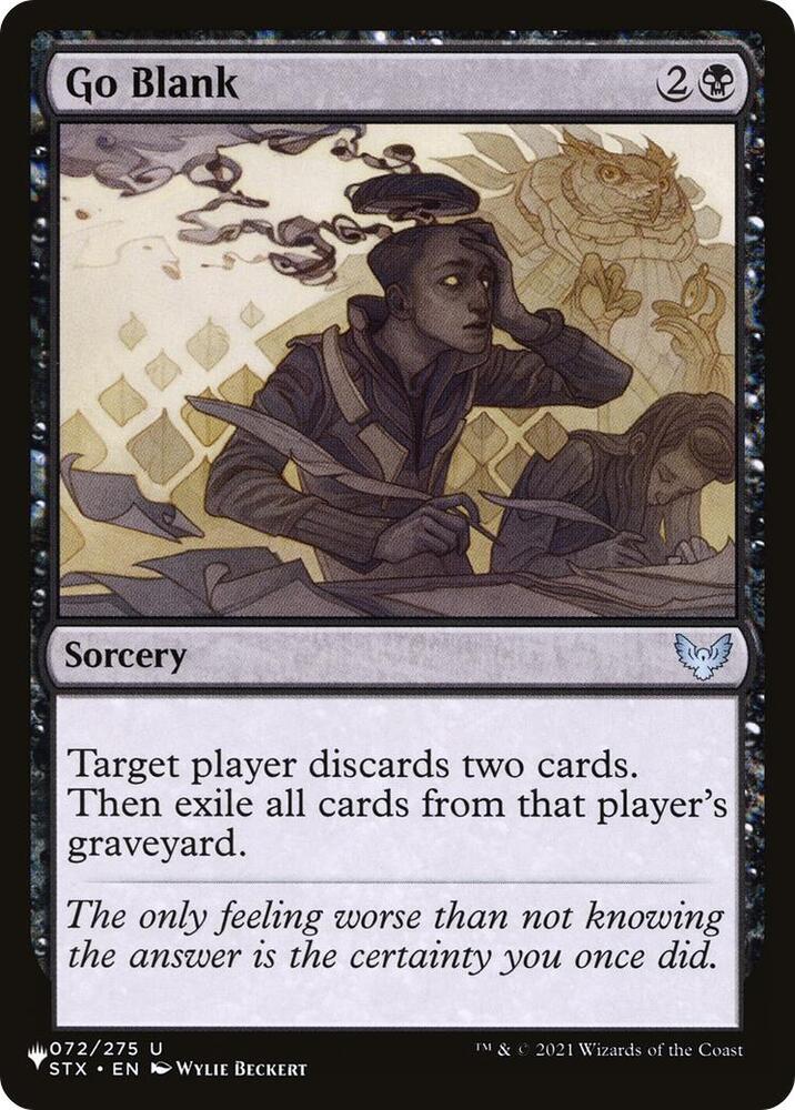 Go Blank (072/275) [The List]