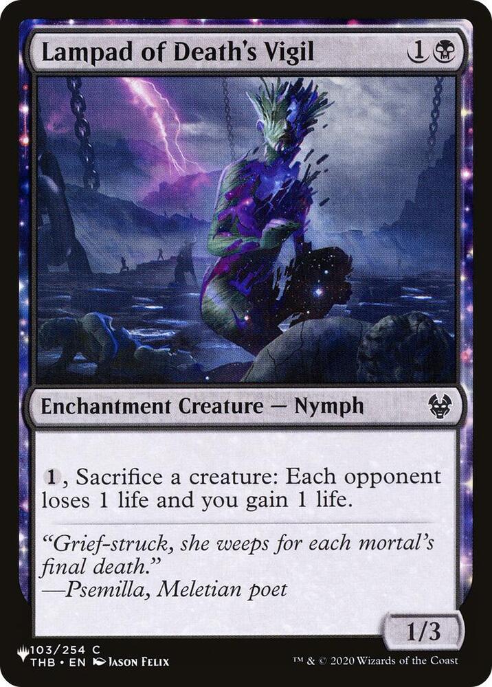 Lampad of Death's Vigil (103/254) [The List]