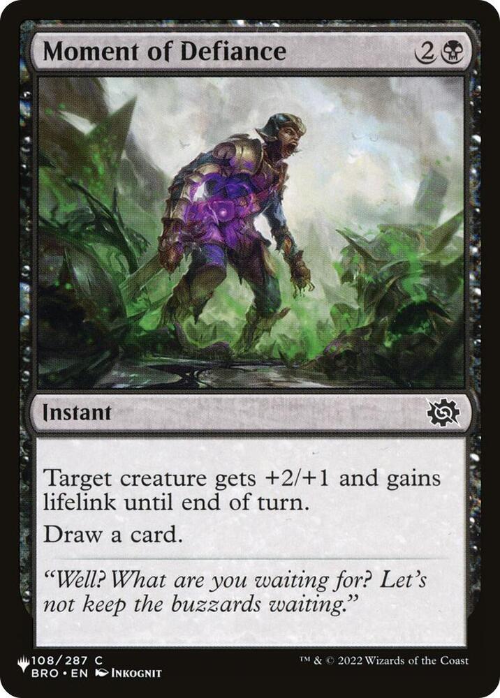 Moment of Defiance (108/012) [The List]