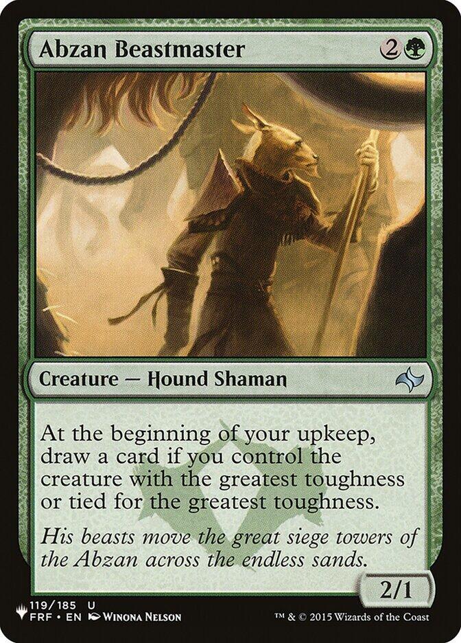 Abzan Beastmaster (119/185) [The List]
