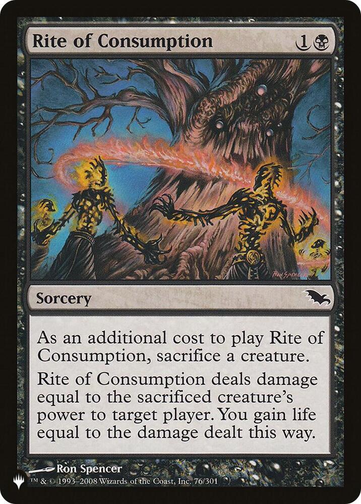 Rite of Consumption (76/301) [The List]