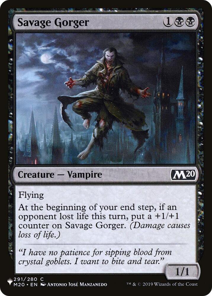 Savage Gorger (291/280) [The List]