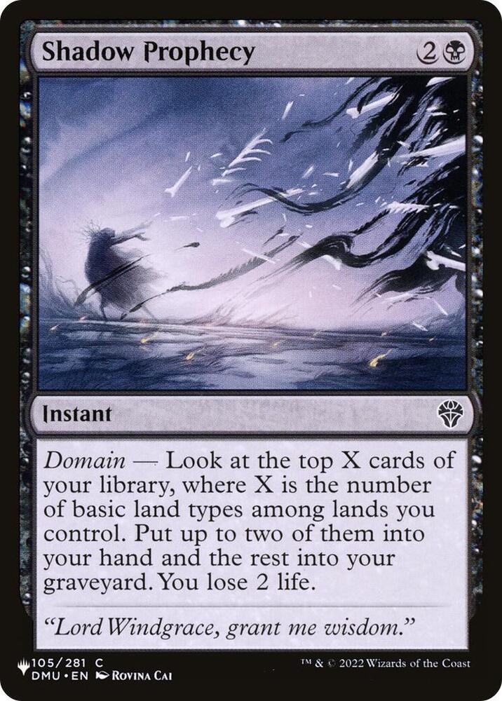 Shadow Prophecy (105/281) [The List]