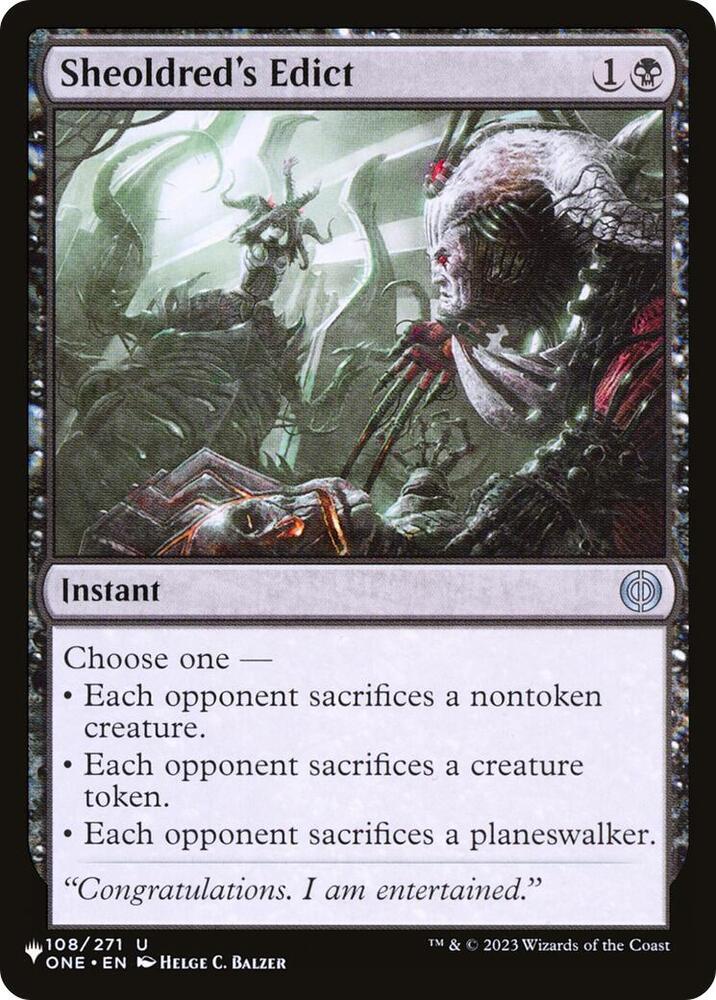 Sheoldred's Edict (108/271) [The List]