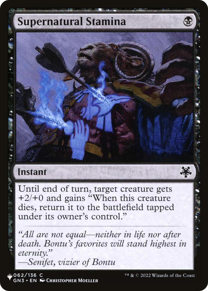 Supernatural Stamina (062/136) [The List]