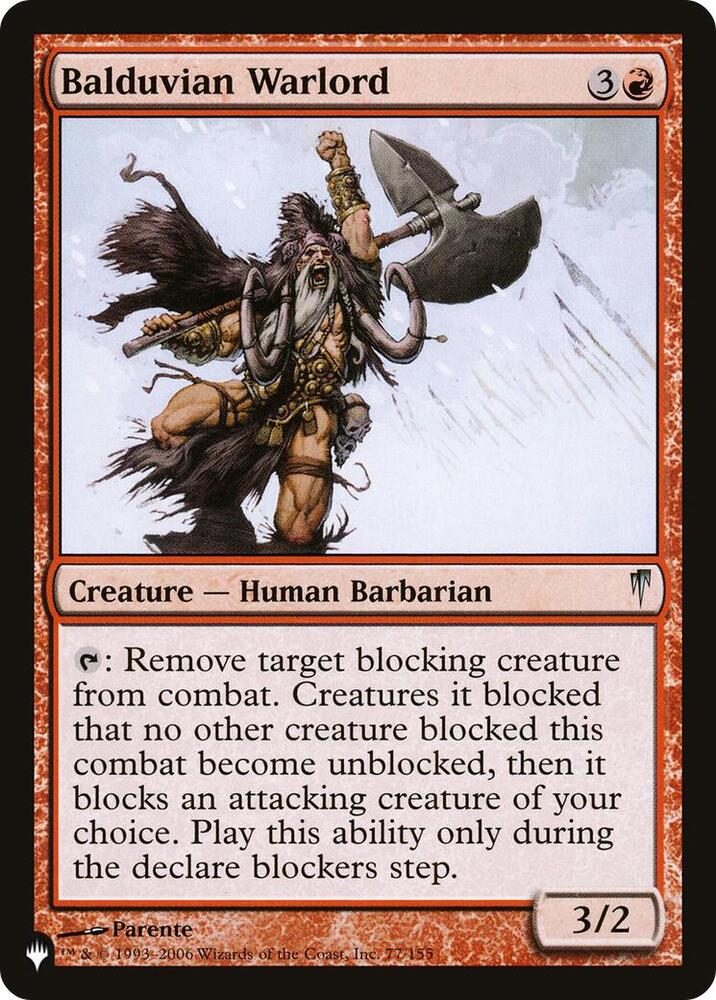 Balduvian Warlord (77/155) [The List]