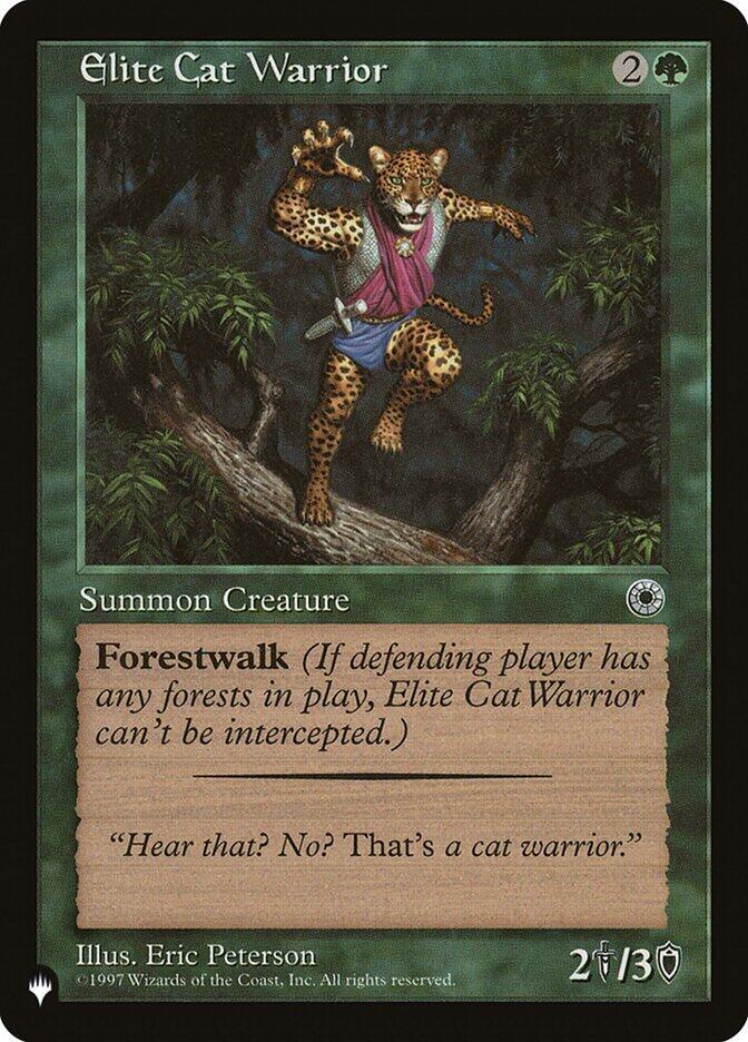 Elite Cat Warrior (Flavor Text) (POR-163) [The List]