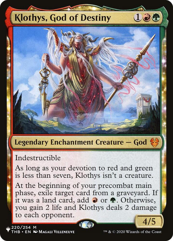 Klothys, God of Destiny (220/254) [The List]
