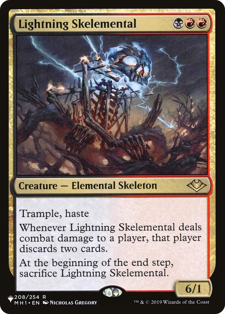 Lightning Skelemental (208/254) [The List]