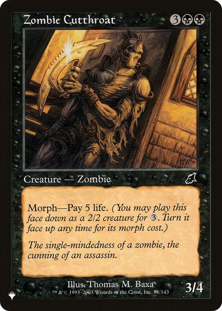 Zombie Cutthroat (81/143) [The List]