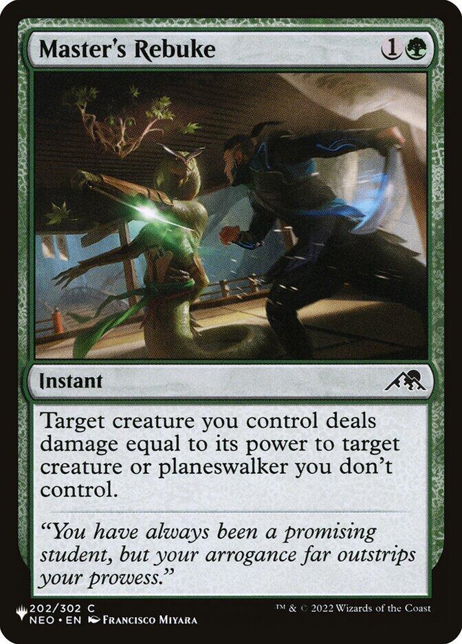 Master's Rebuke (202/302) [The List]