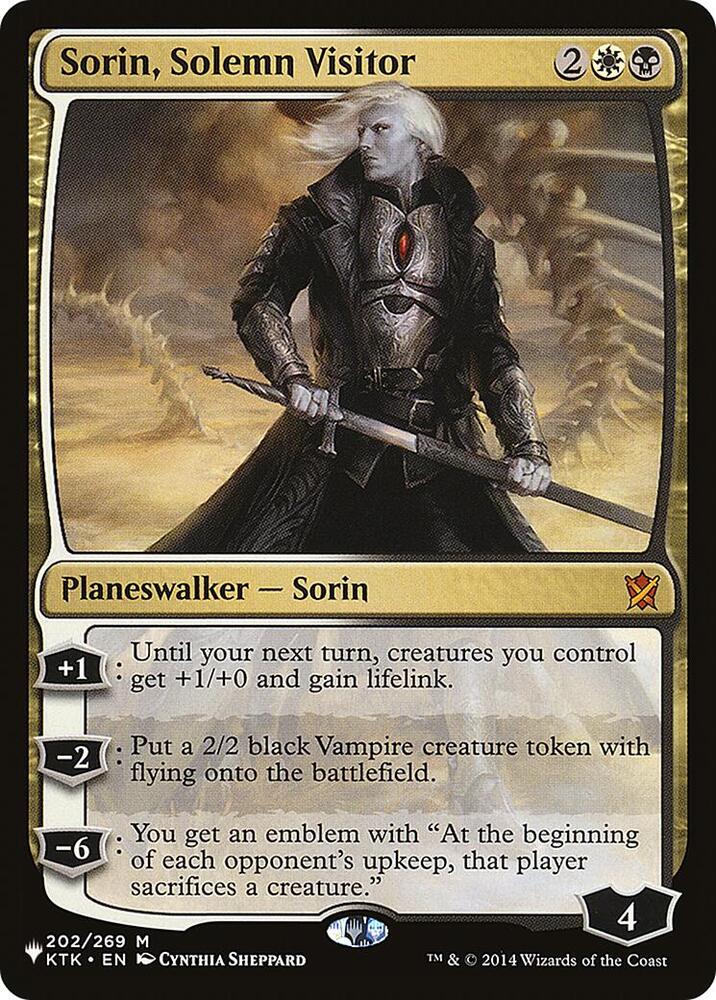 Sorin, Solemn Visitor (202/269) [The List]