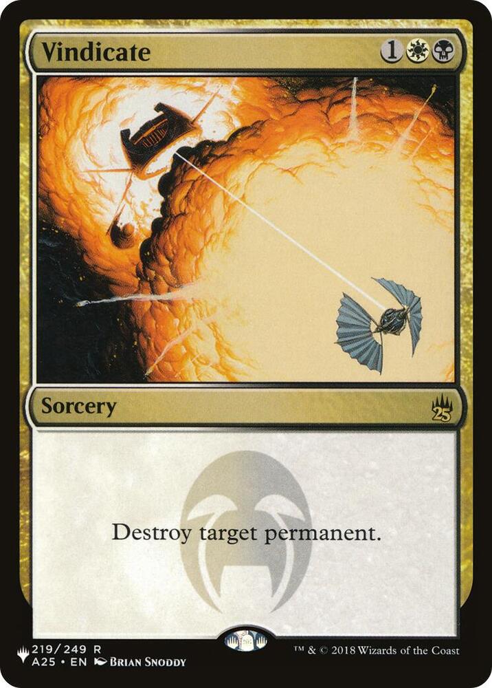 Vindicate (219/249) [The List]