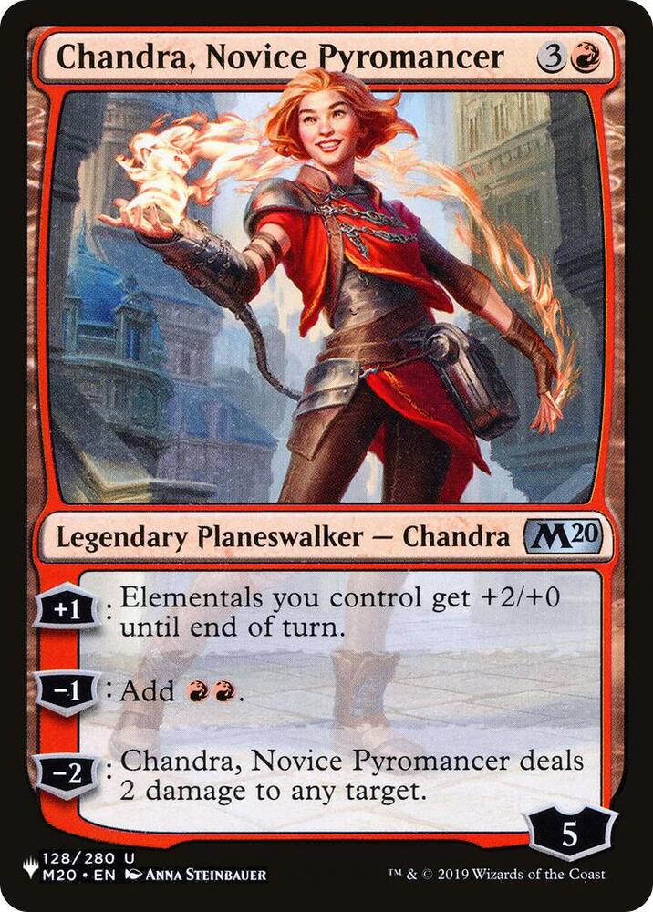 Chandra, Novice Pyromancer (128/280) [The List]