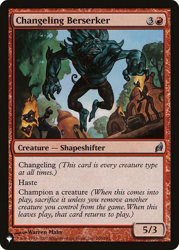 Changeling Berserker (160/301) [The List]