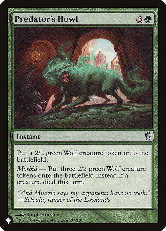 Predator's Howl (37/210) [The List]