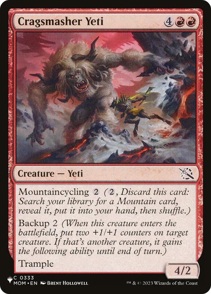 Cragsmasher Yeti (0333) [The List]