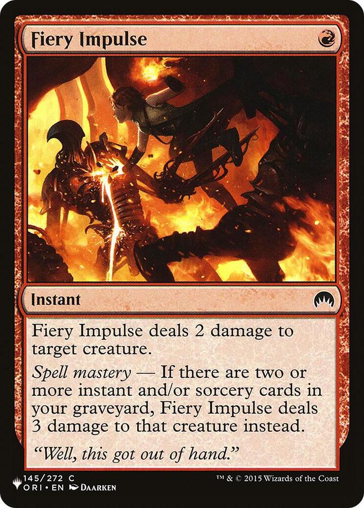 Fiery Impulse (145/272) [The List]