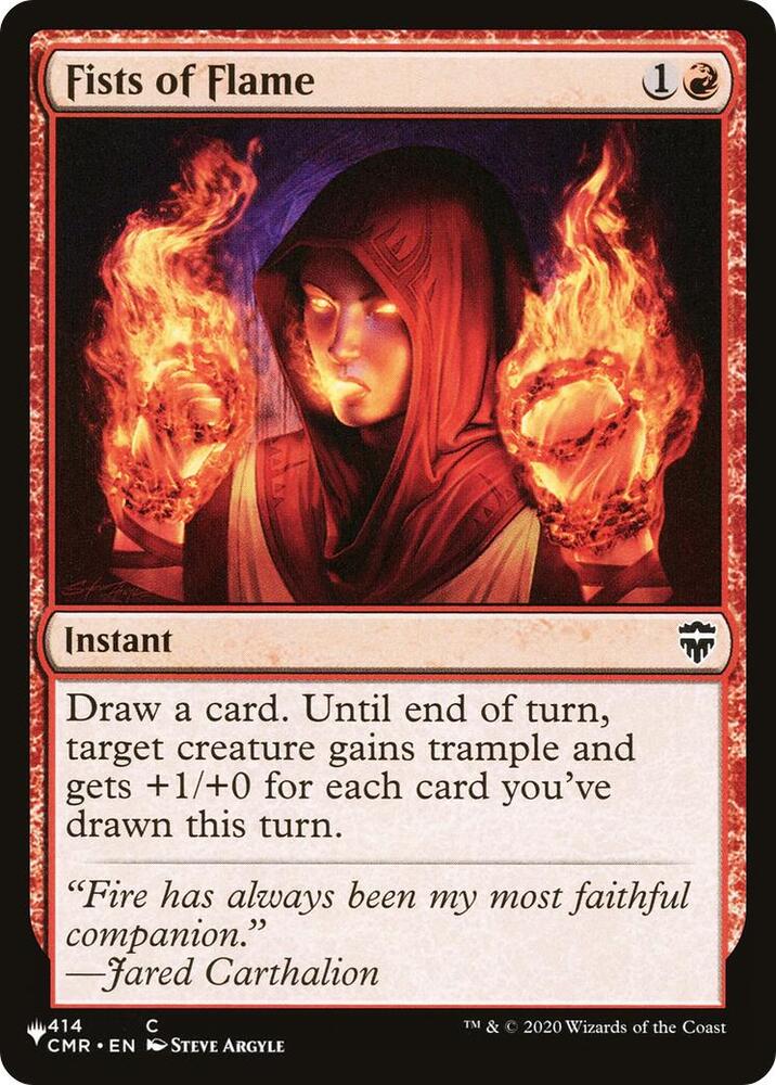 Fists of Flame (CMR) (414/361) [The List]