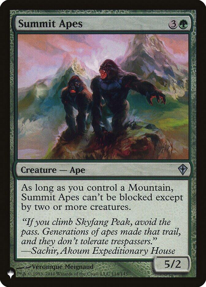 Summit Apes (114/145) [The List]