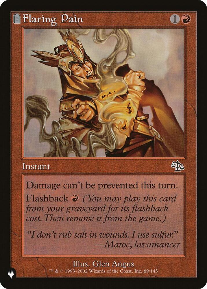 Flaring Pain (89/143) [The List]