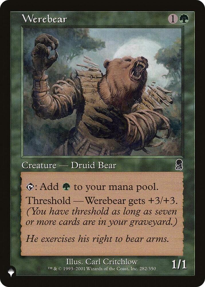 Werebear (282/350) [The List]