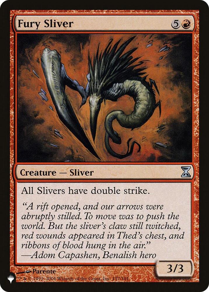 Fury Sliver (157/301) [The List]