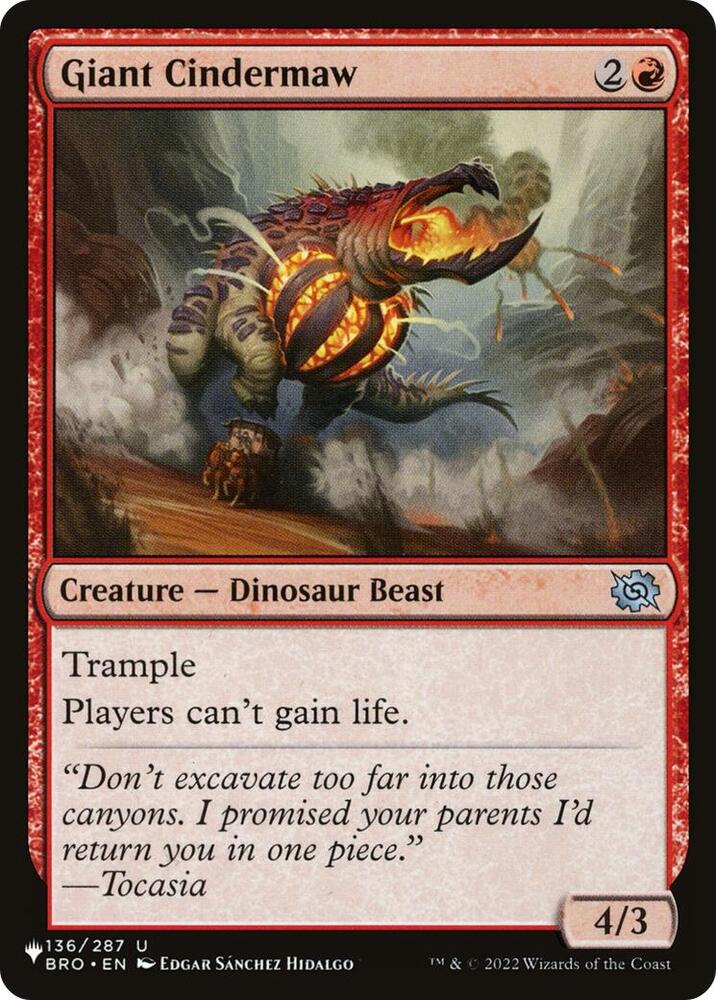 Giant Cindermaw (136/012) [The List]
