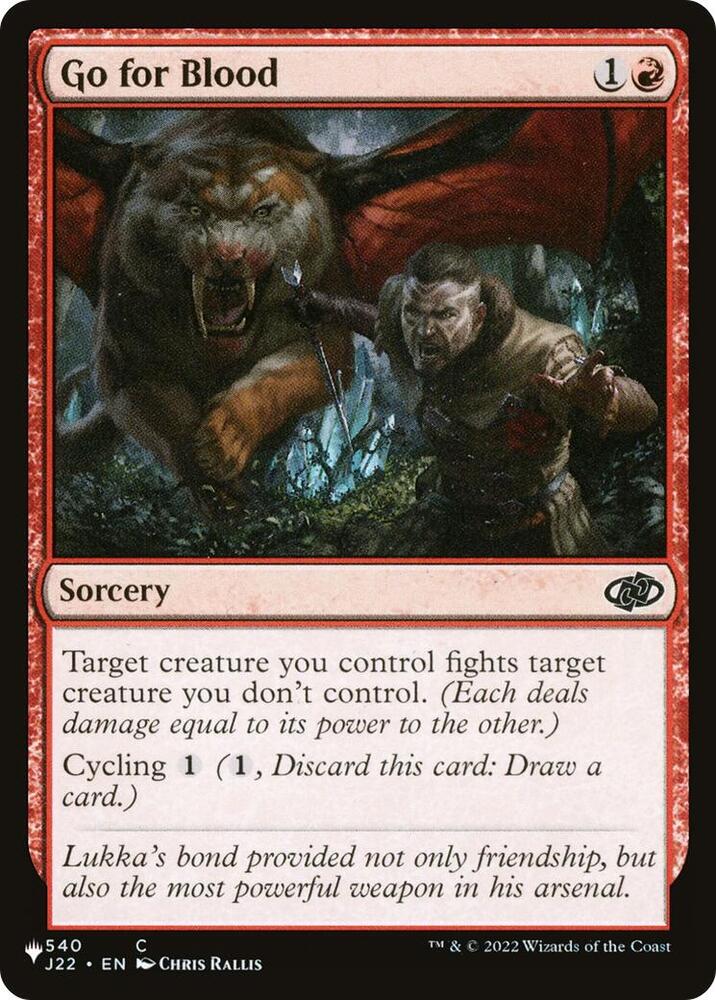 Go for Blood (540/051) [The List]