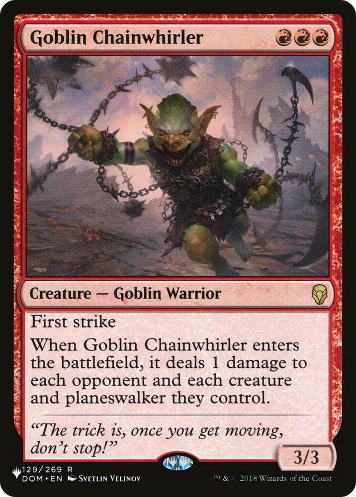 Goblin Chainwhirler (129/269) [The List]