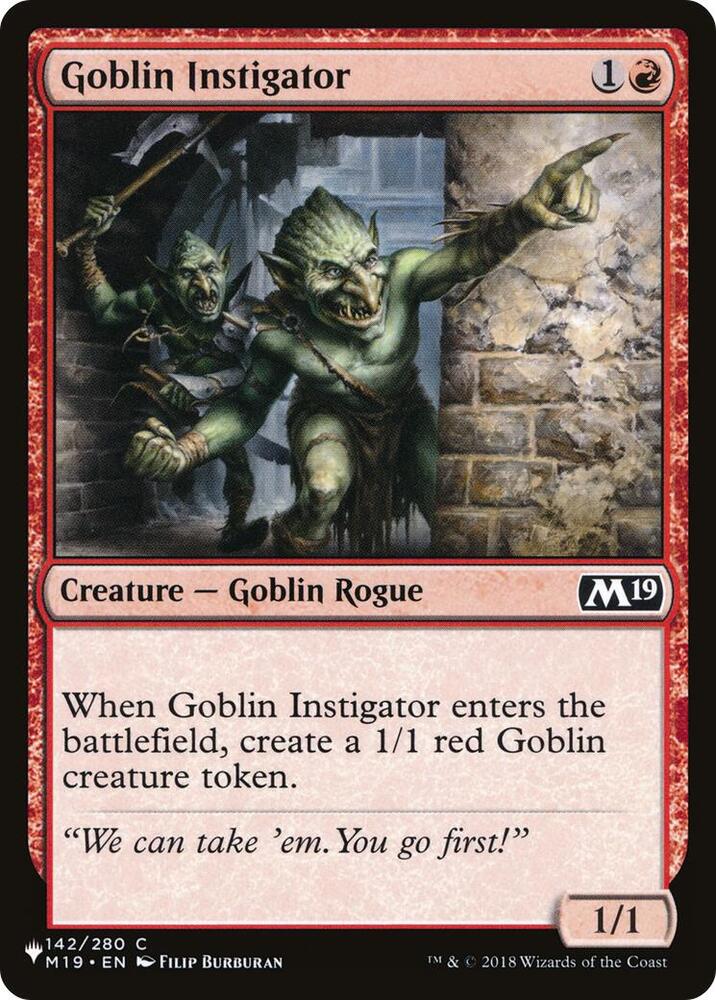 Goblin Instigator (142/280) [The List]