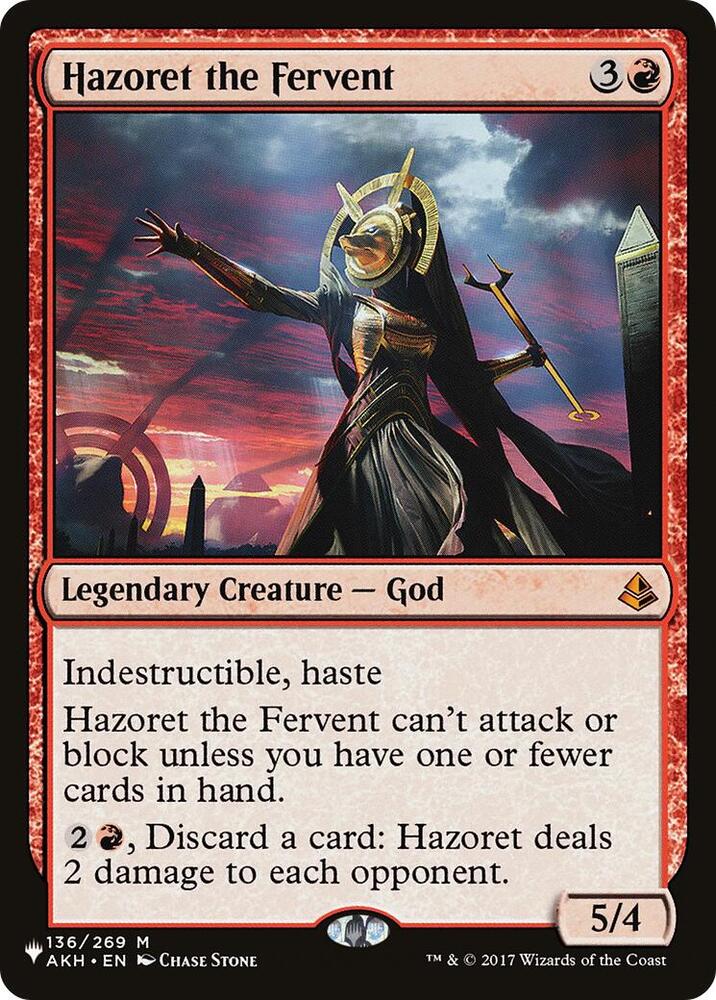 Hazoret the Fervent (136/269) [The List]