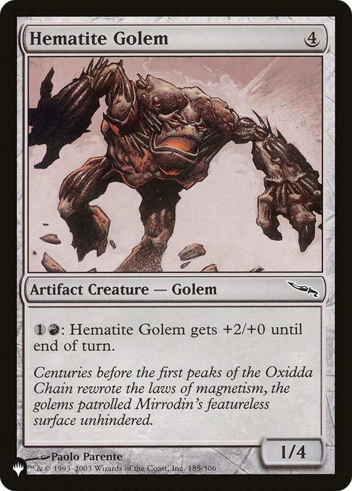 Hematite Golem (185/306) [The List]
