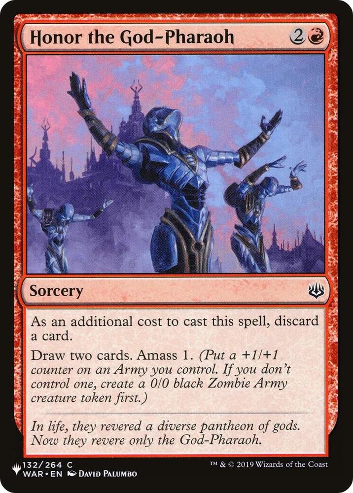Honor the God-Pharaoh (132/264) [The List]