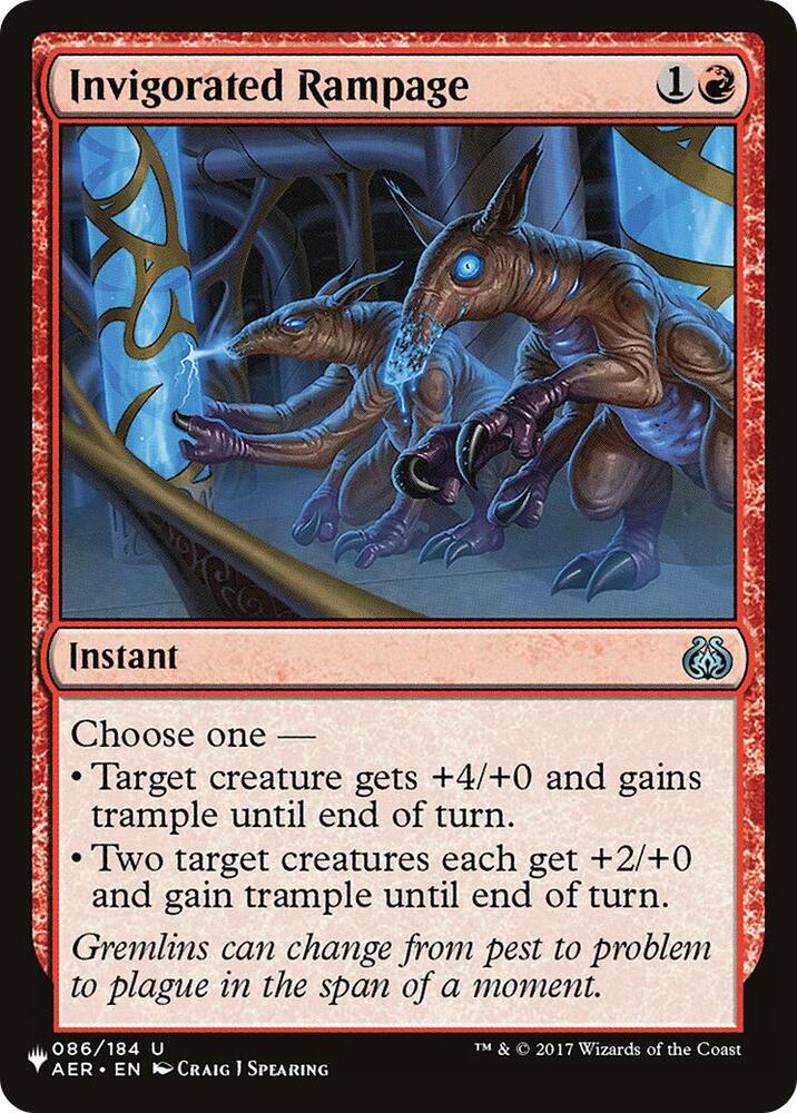 Invigorated Rampage (086/184) [The List]