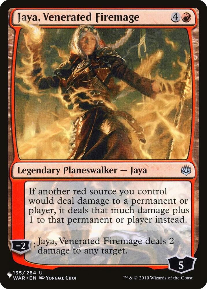 Jaya, Venerated Firemage (135/264) [The List]