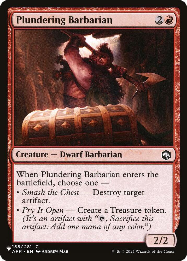 Plundering Barbarian (158/281) [The List]