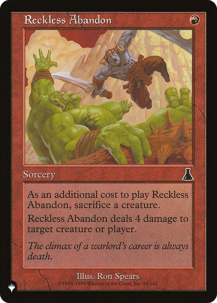 Reckless Abandon (94/143) [The List]