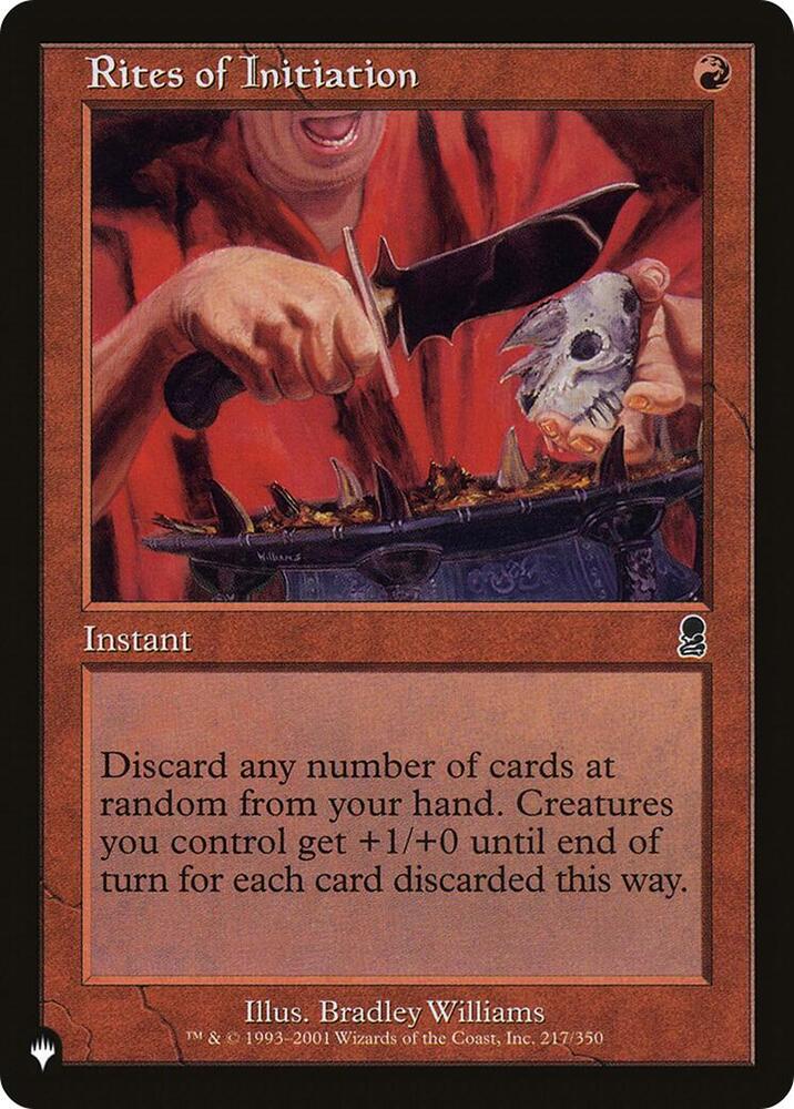 Rites of Initiation (217/350) [The List]
