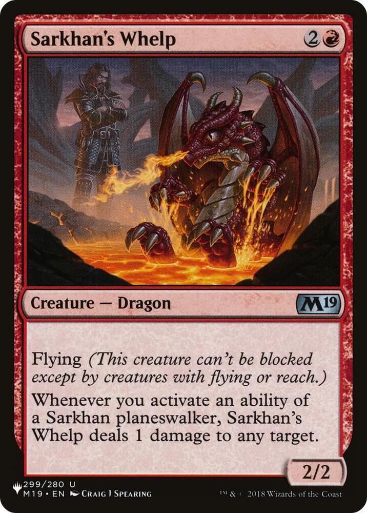 Sarkhan's Whelp (299/280) [The List]
