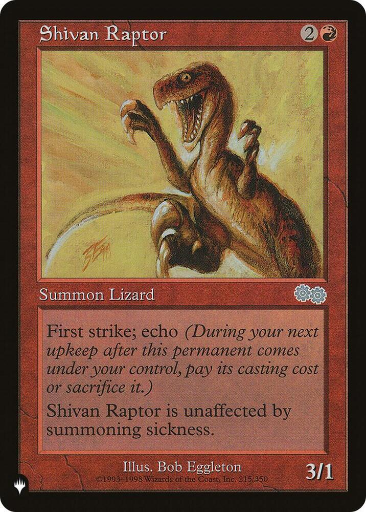 Shivan Raptor (215/350) [The List]