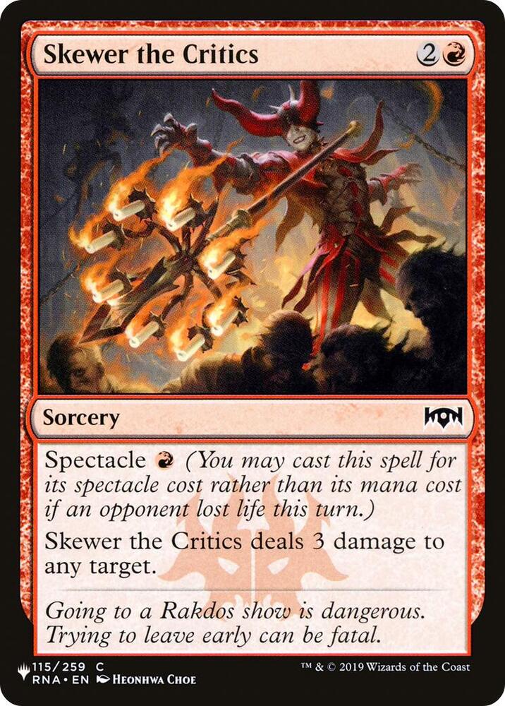 Skewer the Critics (115/259) [The List]