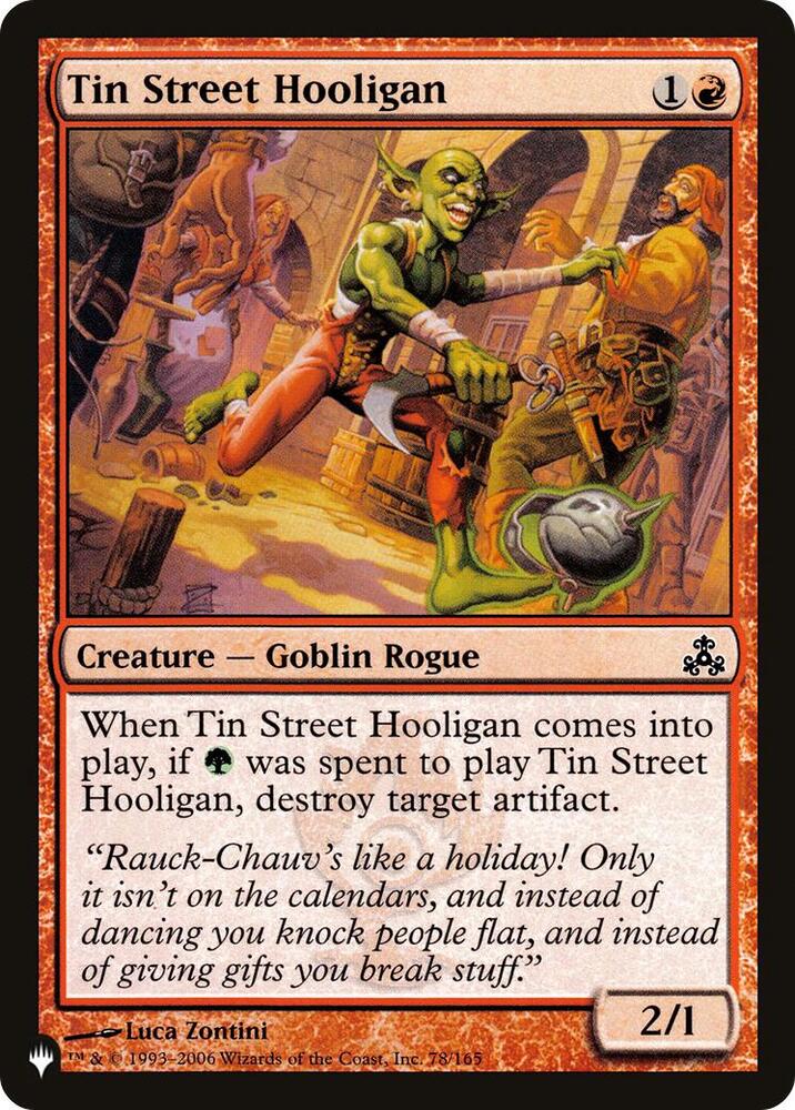 Tin Street Hooligan (78/165) [The List]